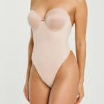 Seamless Backless Bodysuit - Nude